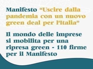 Uscire dalla pandemia con un nuovo Green Deal per l’Italia Uscire dalla pandemia con un nuovo Green Deal per l’Italia